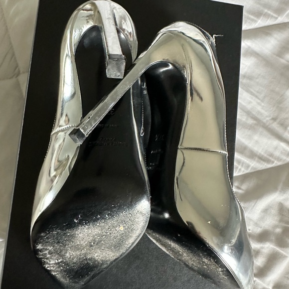 YSL silver patent leather heels - Picture 7 of 7